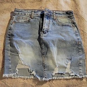 Denim miniskirt